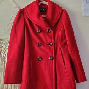 Apt.9 Ruby Red Peacoat